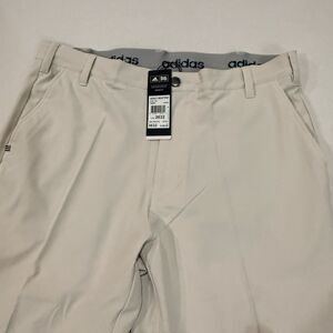 NWT Adidas Golf Pants 36x32 Beige/Stone TALC Performance Stretch $80 MSRP